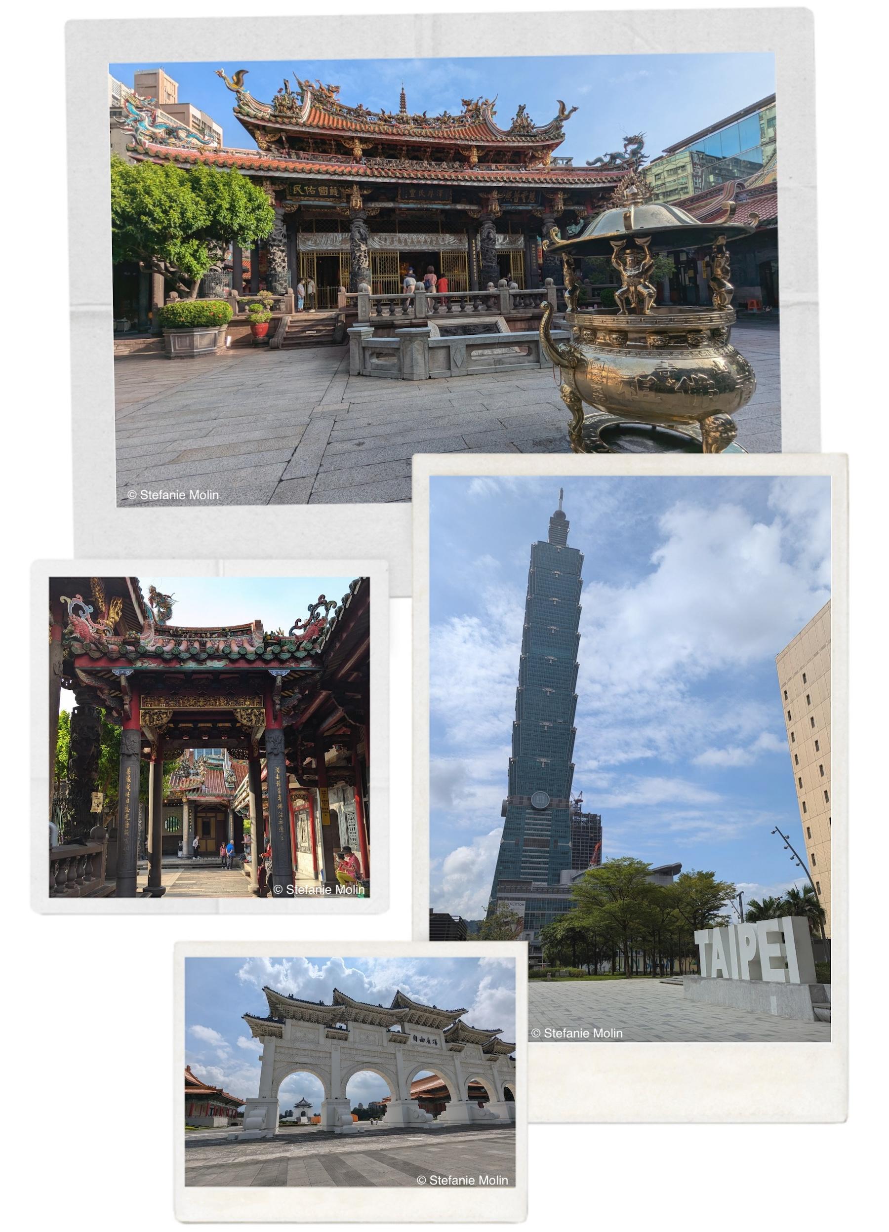 collage of photos from Taipei