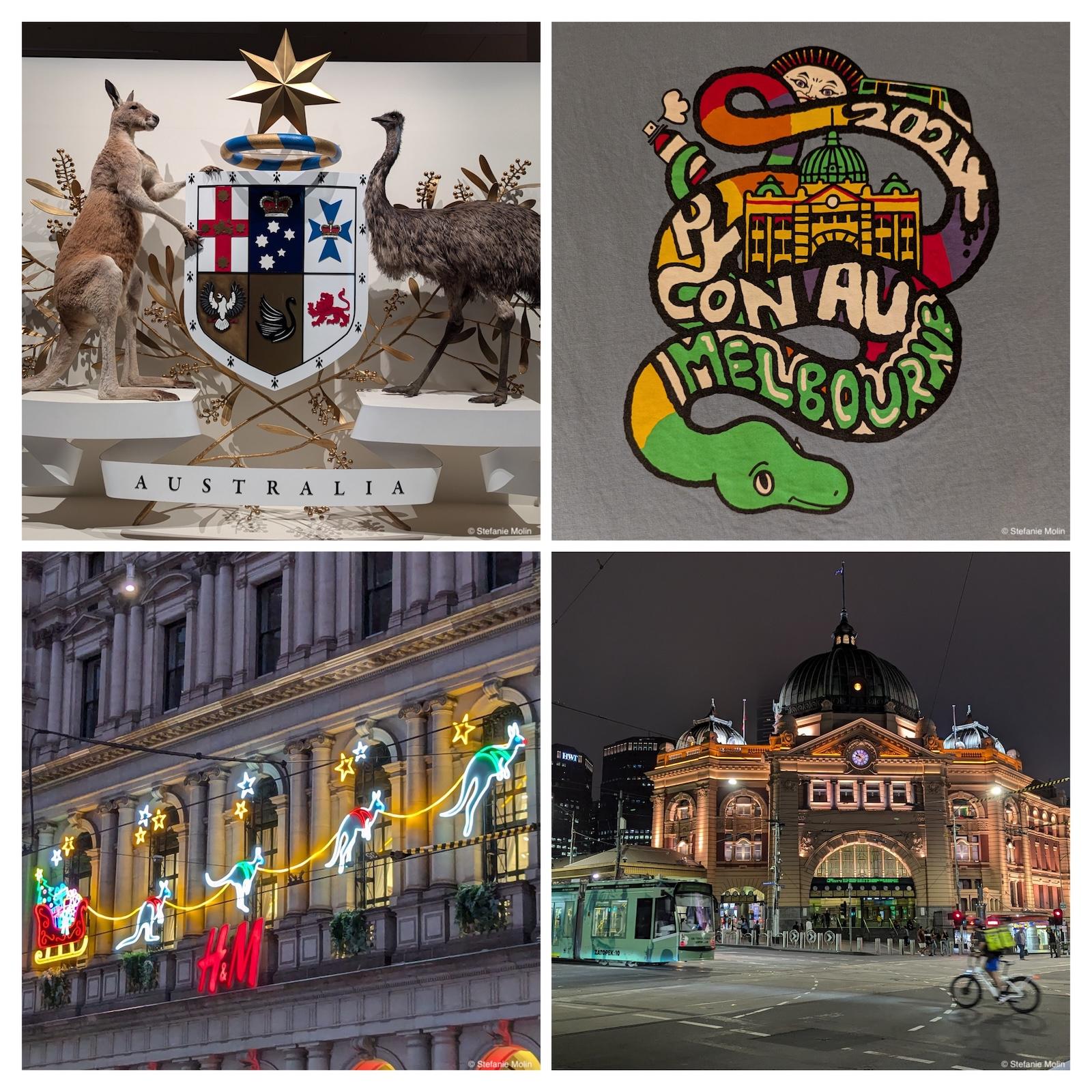 collage of photos from Melbourne, part 1
