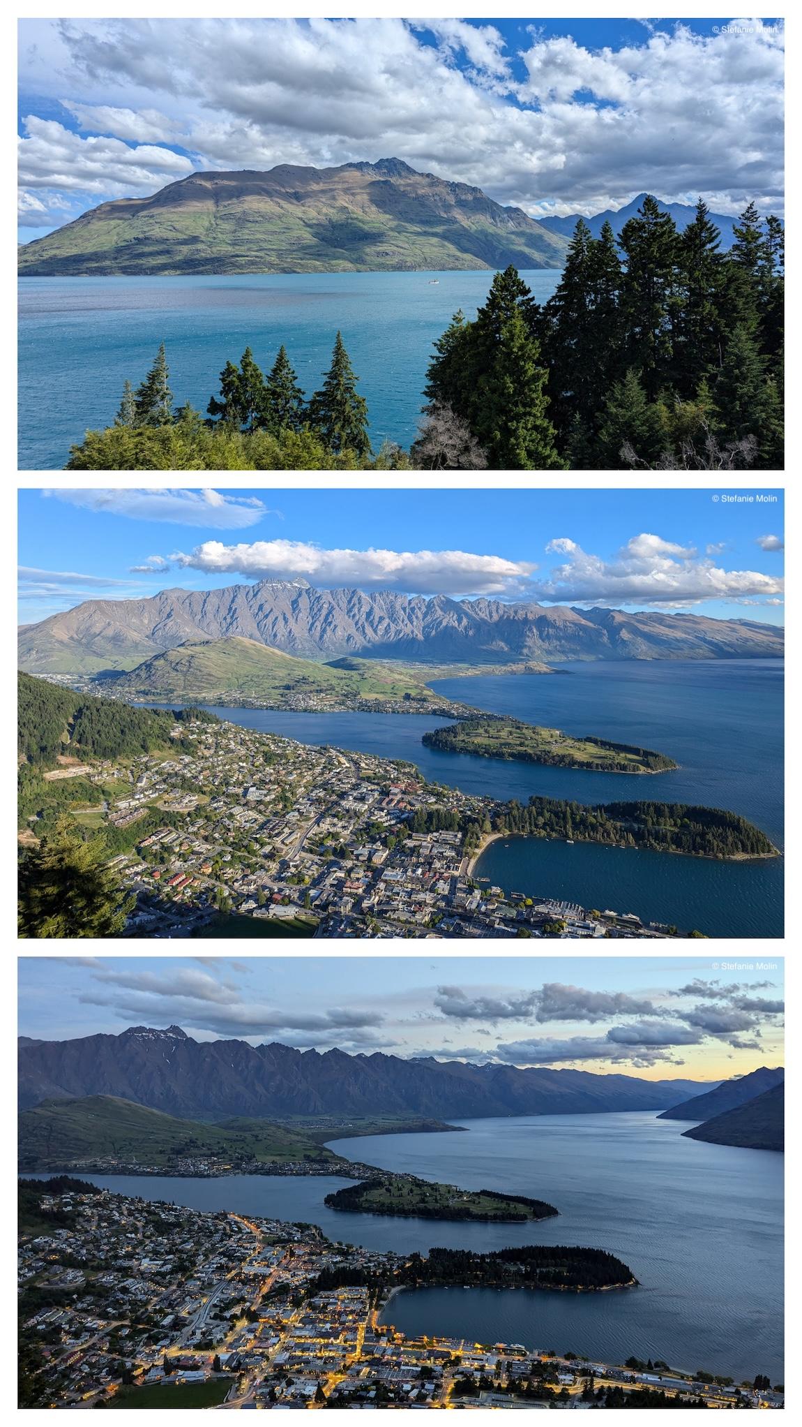 collage of photos from Queenstown