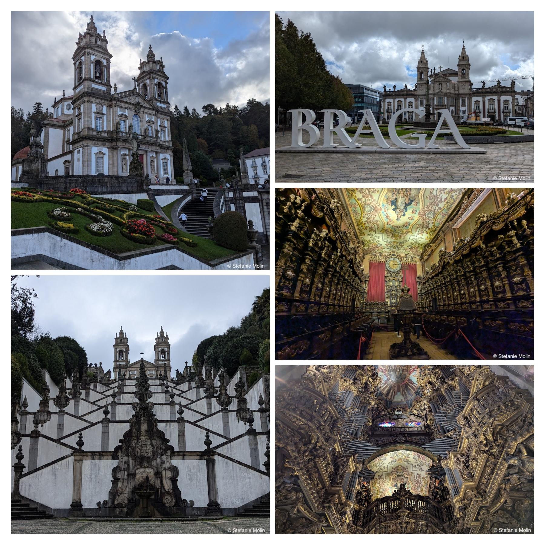 collage of photos from Braga