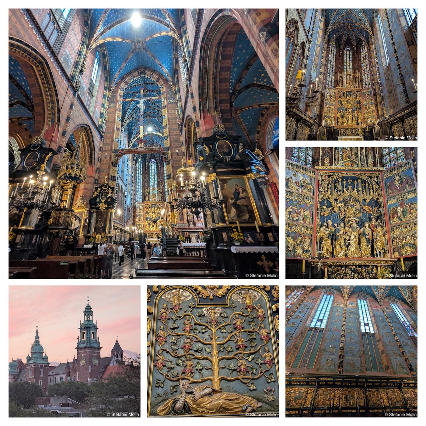 collage of photos from Kraków