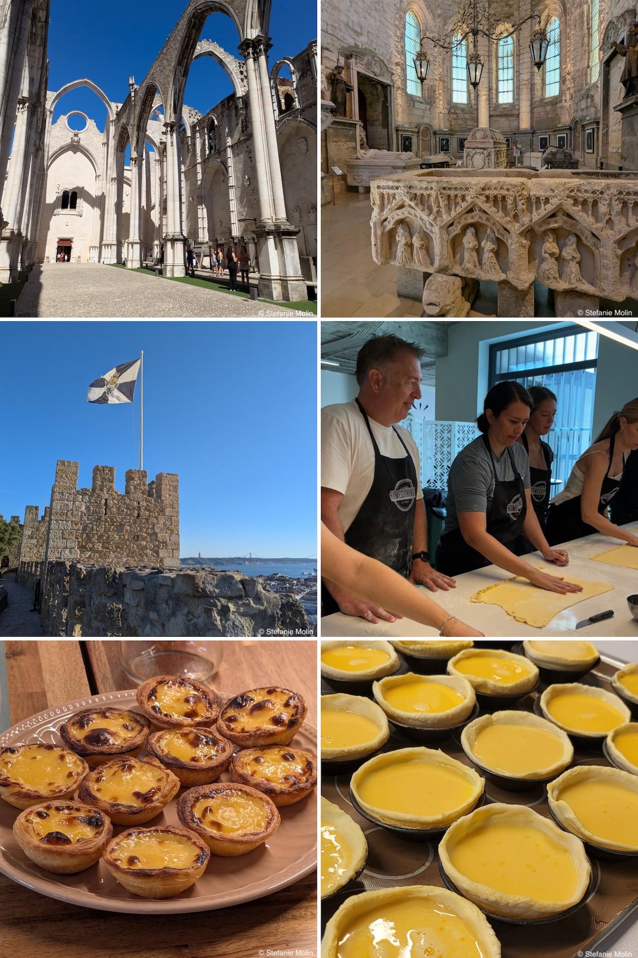 collage of activities in Lisbon